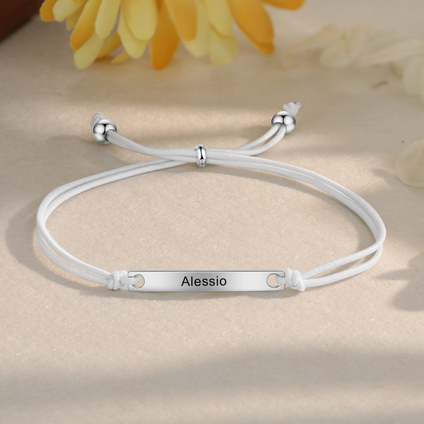 Personalized Name Stainless Steel Bracelet Adjustable, A Good Start-Of-School Gift For My Daughter