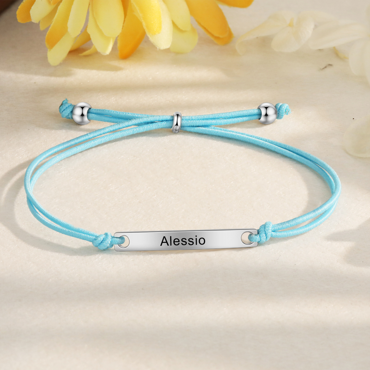 Jessemade UK Personalized Name Stainless Steel Bracelet Adjustable, A Good Start-Of-School Gift For My Daughter 14.99 n1