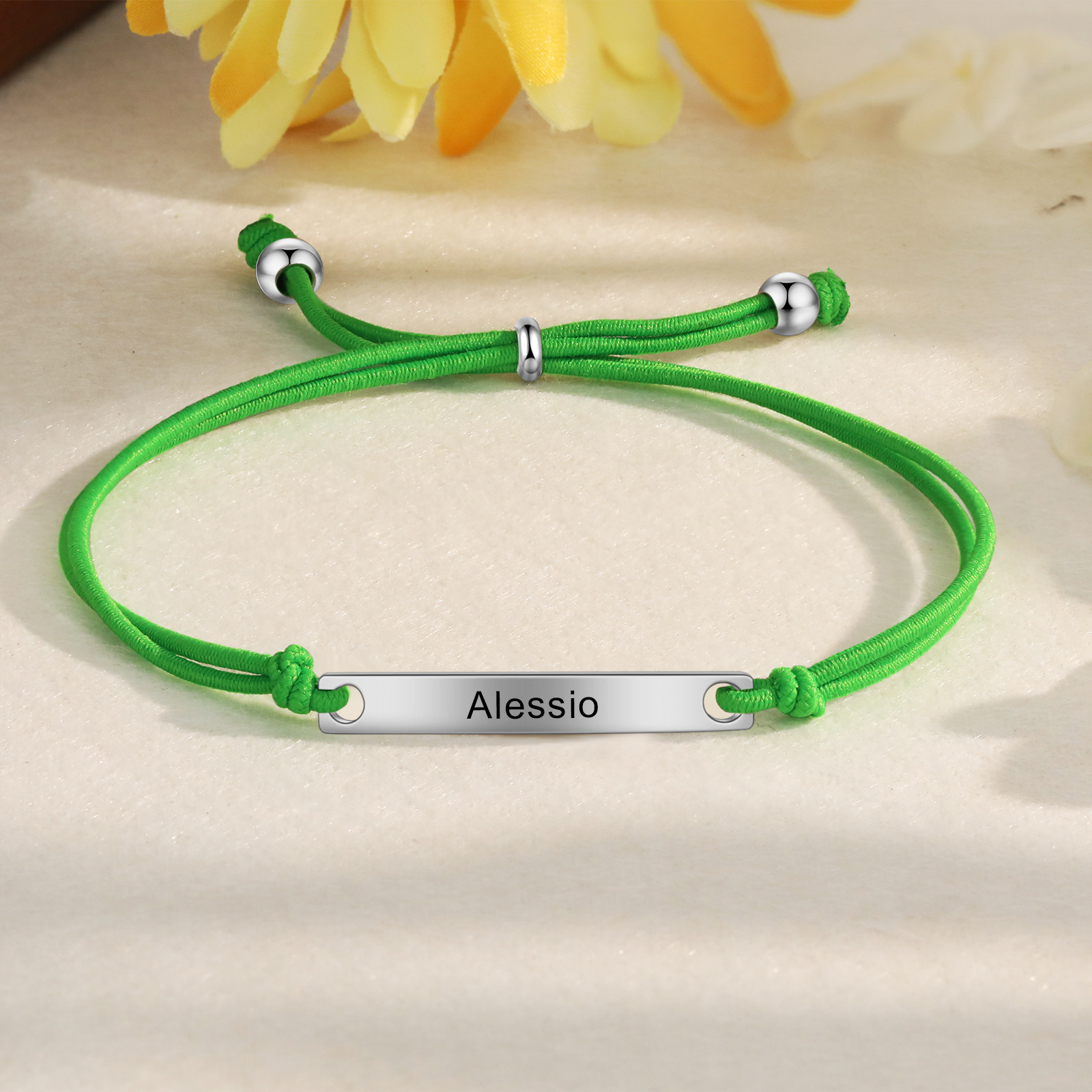 Personalized Name Stainless Steel Bracelet Adjustable, A Good Start-Of-School Gift For My Daughter