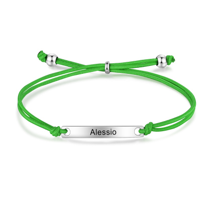 Personalized Name Stainless Steel Bracelet Adjustable, A Good Start-Of-School Gift For My Daughter