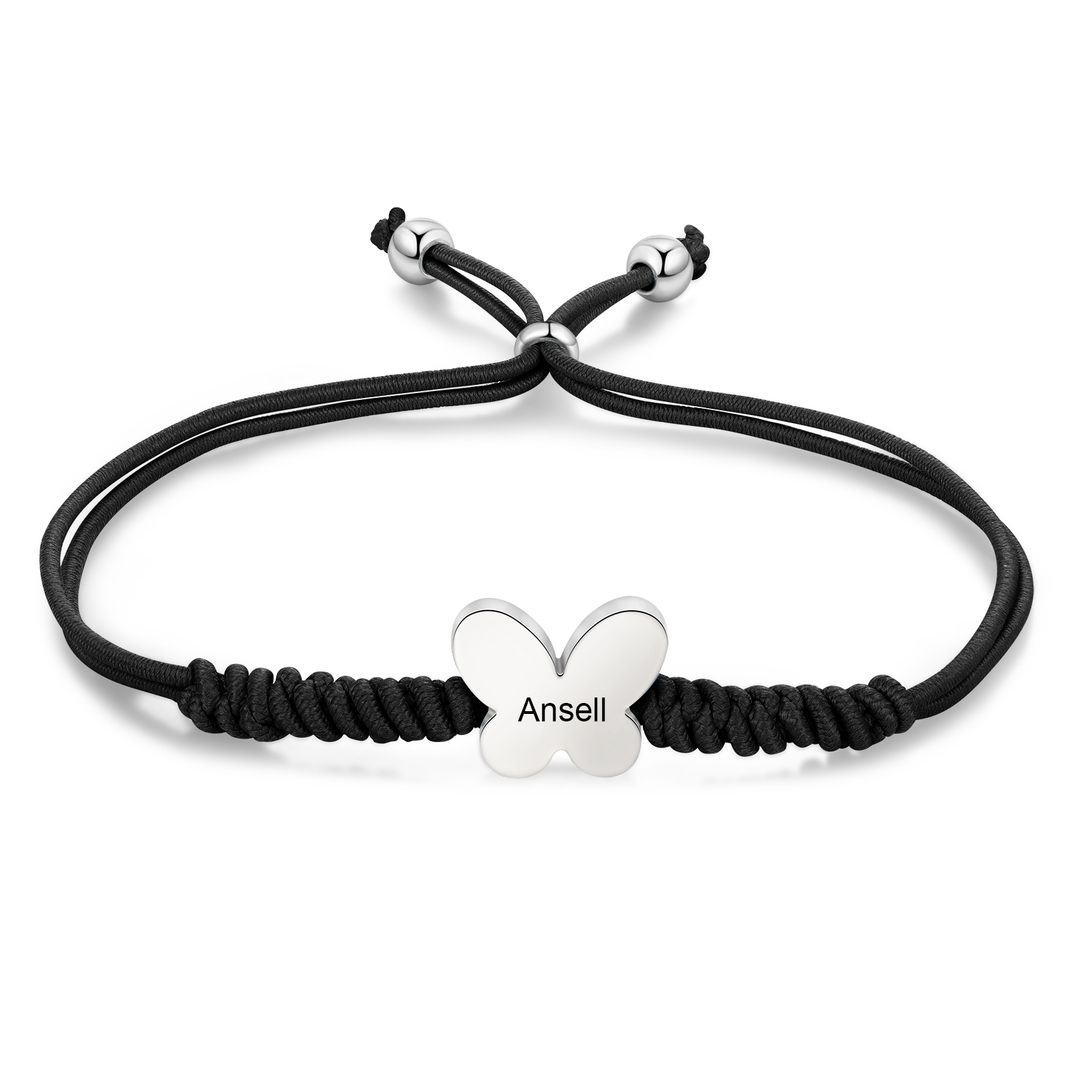 Personalized Name Woven Stainless Steel Butterfly Bracelet, A Back-To-School Gift For My Daughter