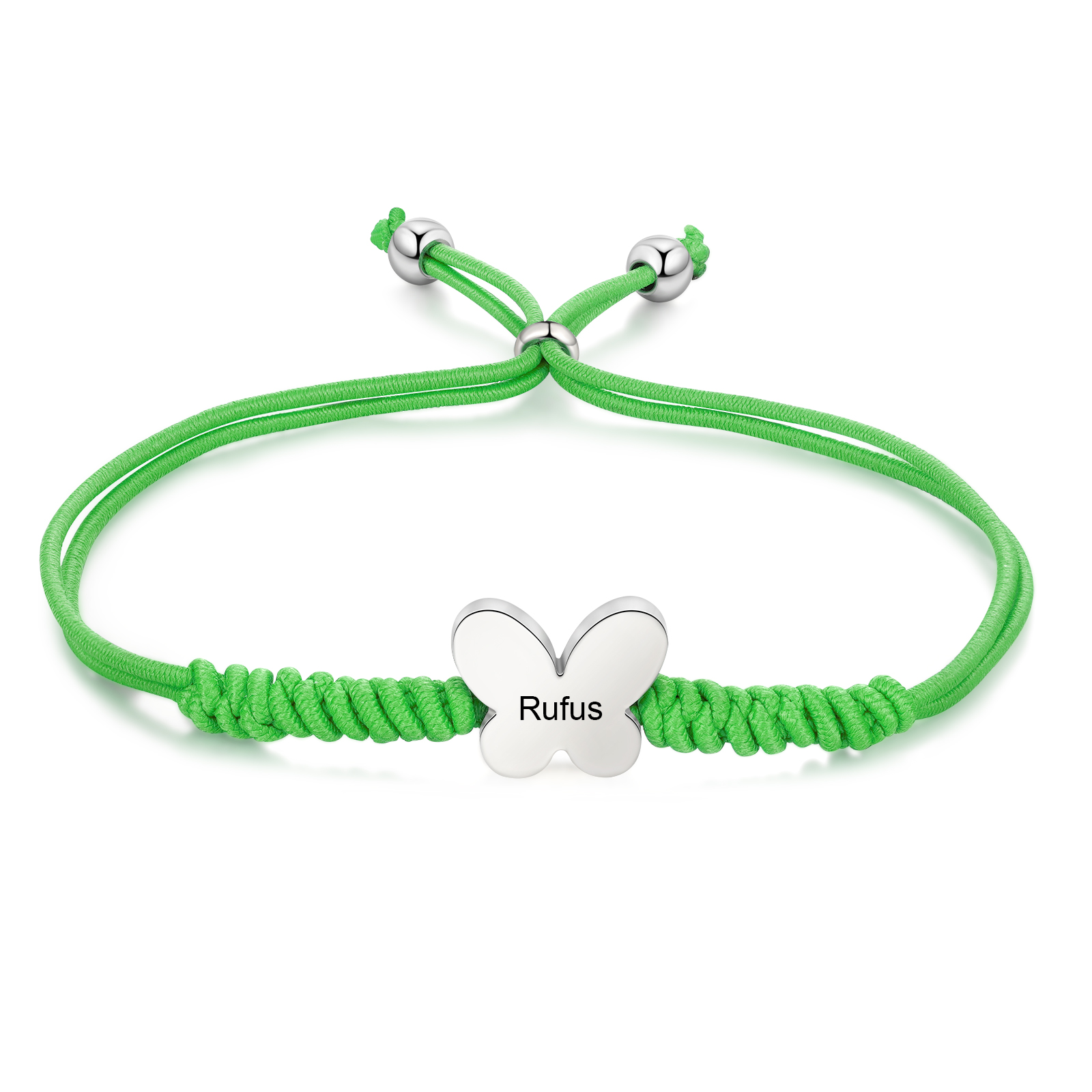 Personalized Name Woven Stainless Steel Butterfly Bracelet, A Back-To-School Gift For My Daughter