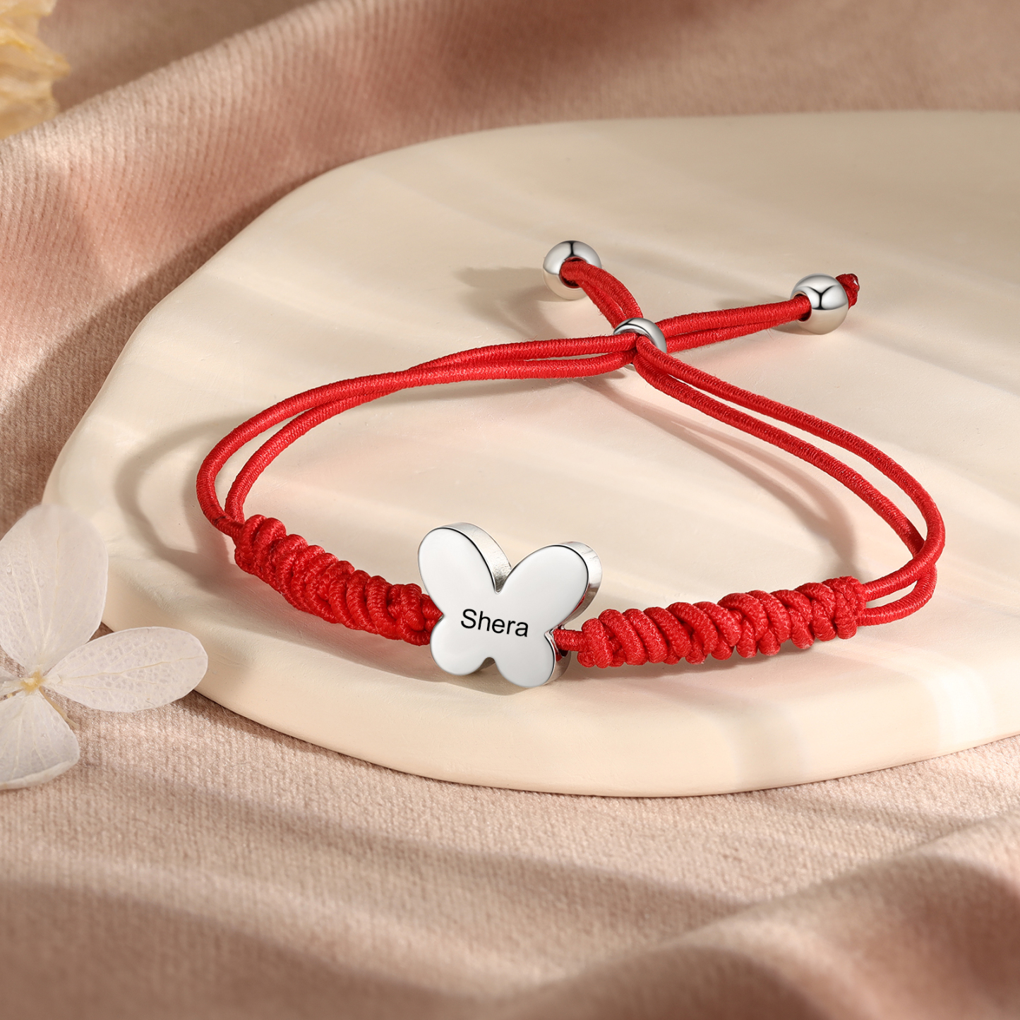 Personalized Name Woven Stainless Steel Butterfly Bracelet, A Back-To-School Gift For My Daughter