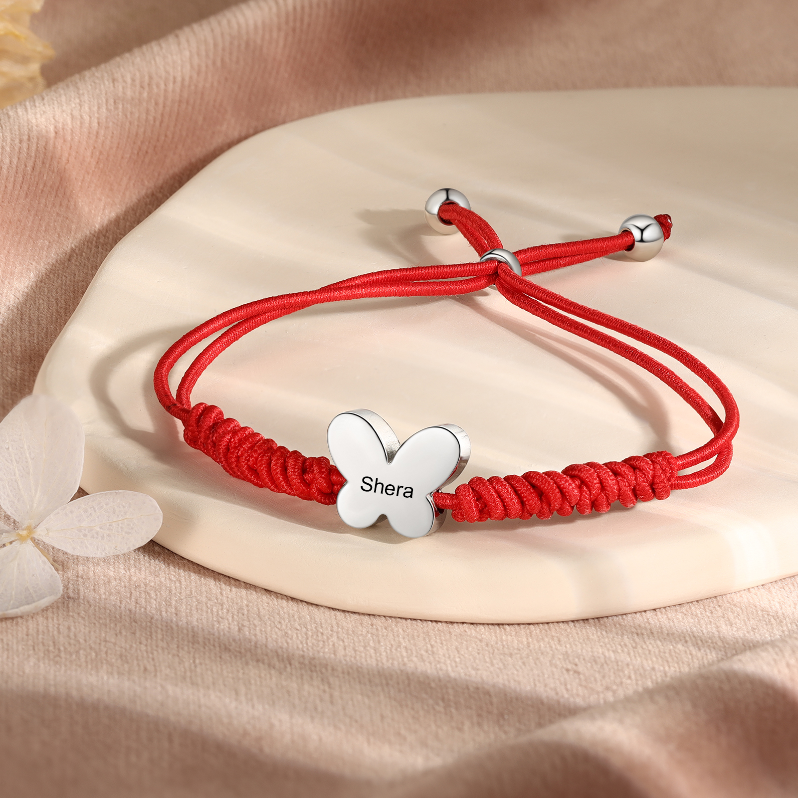 Personalized Name Woven Stainless Steel Butterfly Bracelet, A Back-To-School Gift For My Daughter