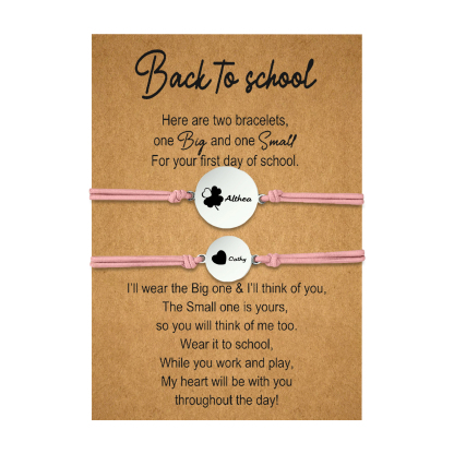 Jessemade UK 2 PCS Four Leaf Clover And Heart Elastic Stainless Steel Bracelets, A Good Back To School Gift For Daughter 19.99 n2