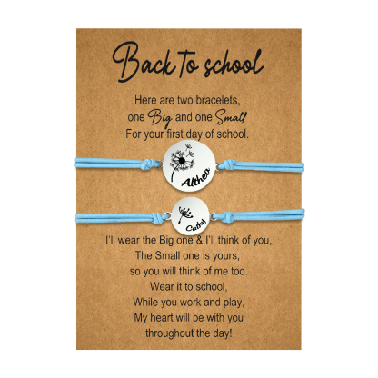 2 PCS Dandelion Pattern Elastic Stainless Steel Bracelet, A Back-To-School Gift For Daughter