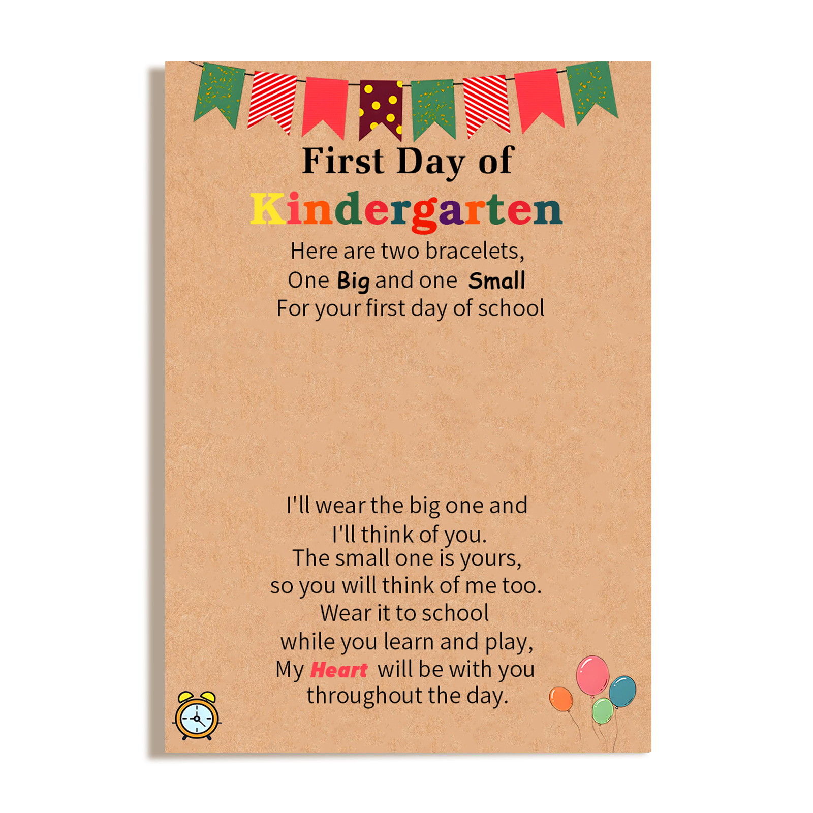 2 PCS Beautiful Heart Elastic Stainless Steel Bracelet, A Back-To-School Gift For Daughter