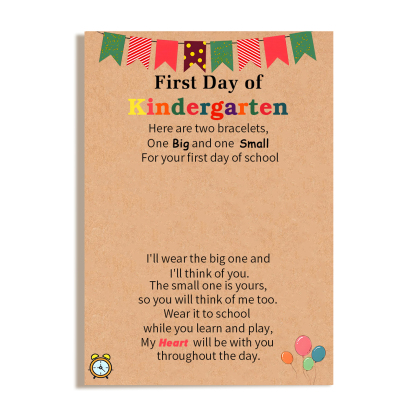 2 PCS Beautiful Heart Elastic Stainless Steel Bracelet, A Back-To-School Gift For Daughter