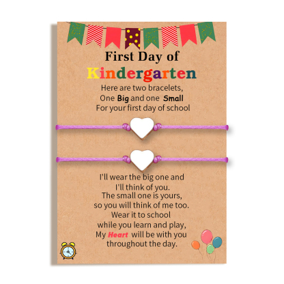 Jessemade UK 2 PCS Beautiful Heart Elastic Stainless Steel Bracelet, A Back-To-School Gift For Daughter 19.99