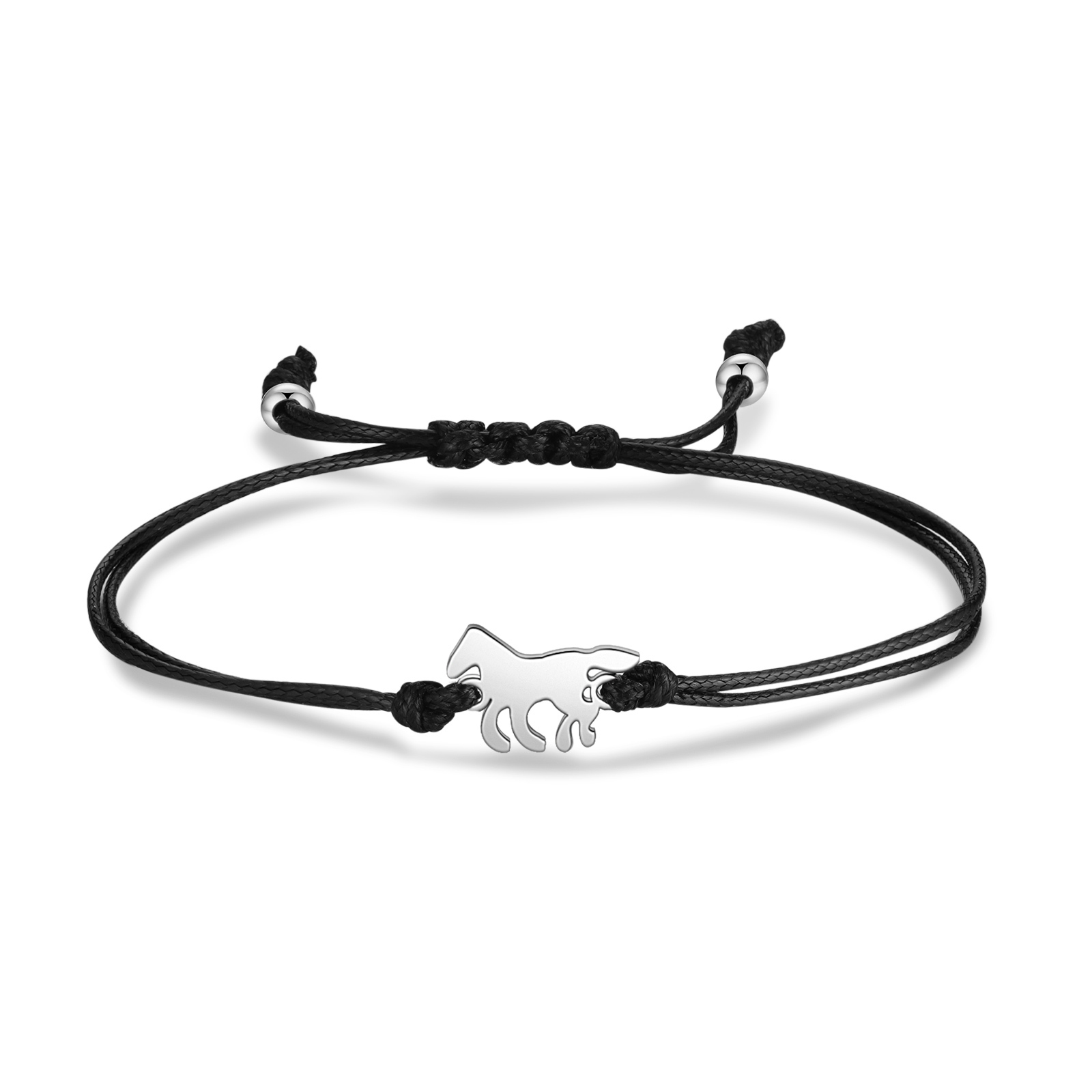 2pcs Horse Bracelet Stainless Steel Bear Braided Bracelet Back to School Gift For Kids