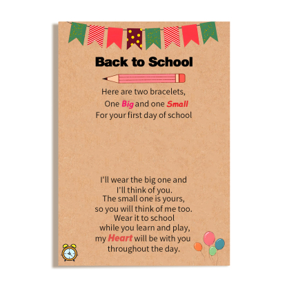 2 PCS Exquisite Five-Pointed Star Elastic Stainless Steel Bracelet, A Gift For My Daughter To Start School