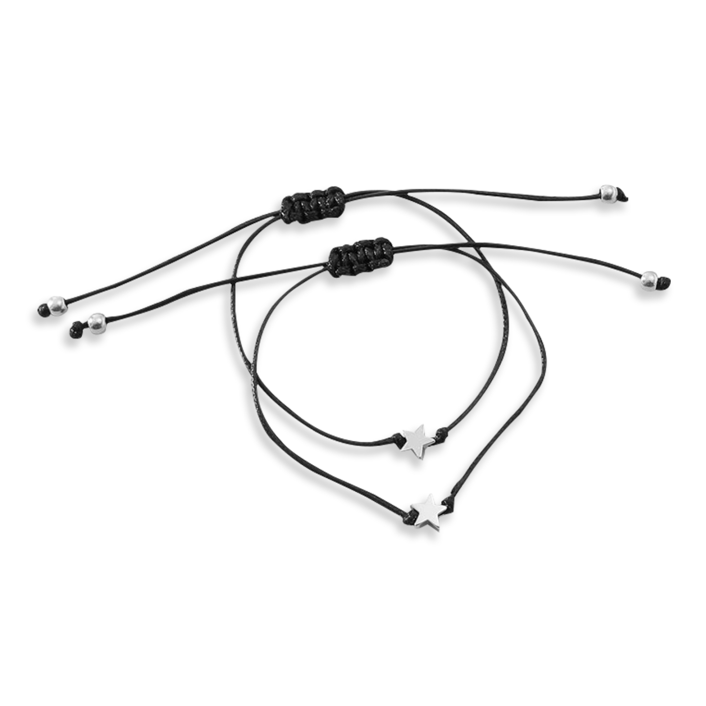 2 PCS Exquisite Five-Pointed Star Elastic Stainless Steel Bracelet, A Gift For My Daughter To Start School