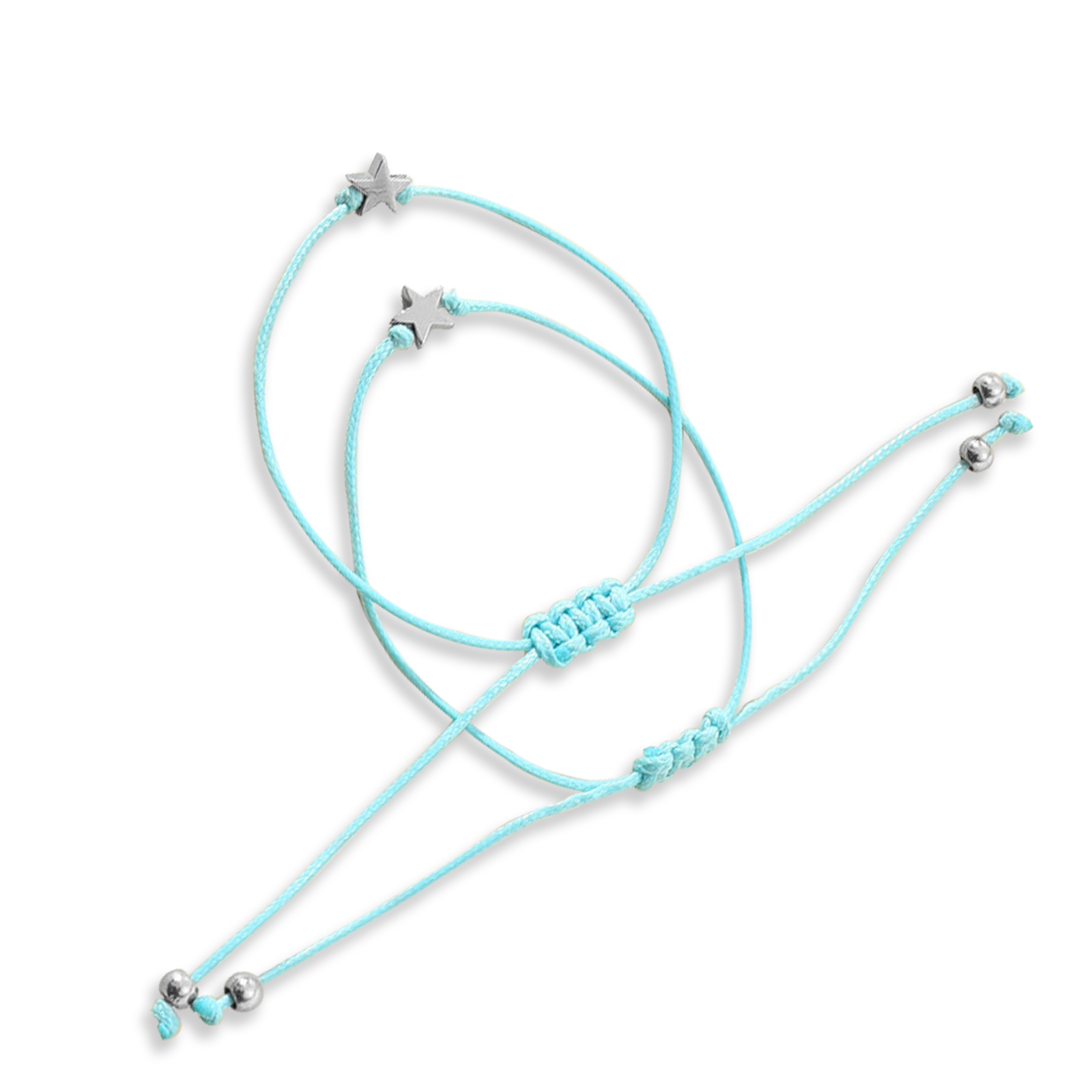 2 PCS Exquisite Five-Pointed Star Elastic Stainless Steel Bracelet, A Gift For My Daughter To Start School