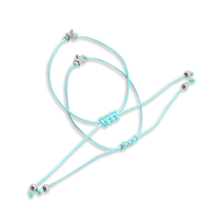 2 PCS Exquisite Five-Pointed Star Elastic Stainless Steel Bracelet, A Gift For My Daughter To Start School