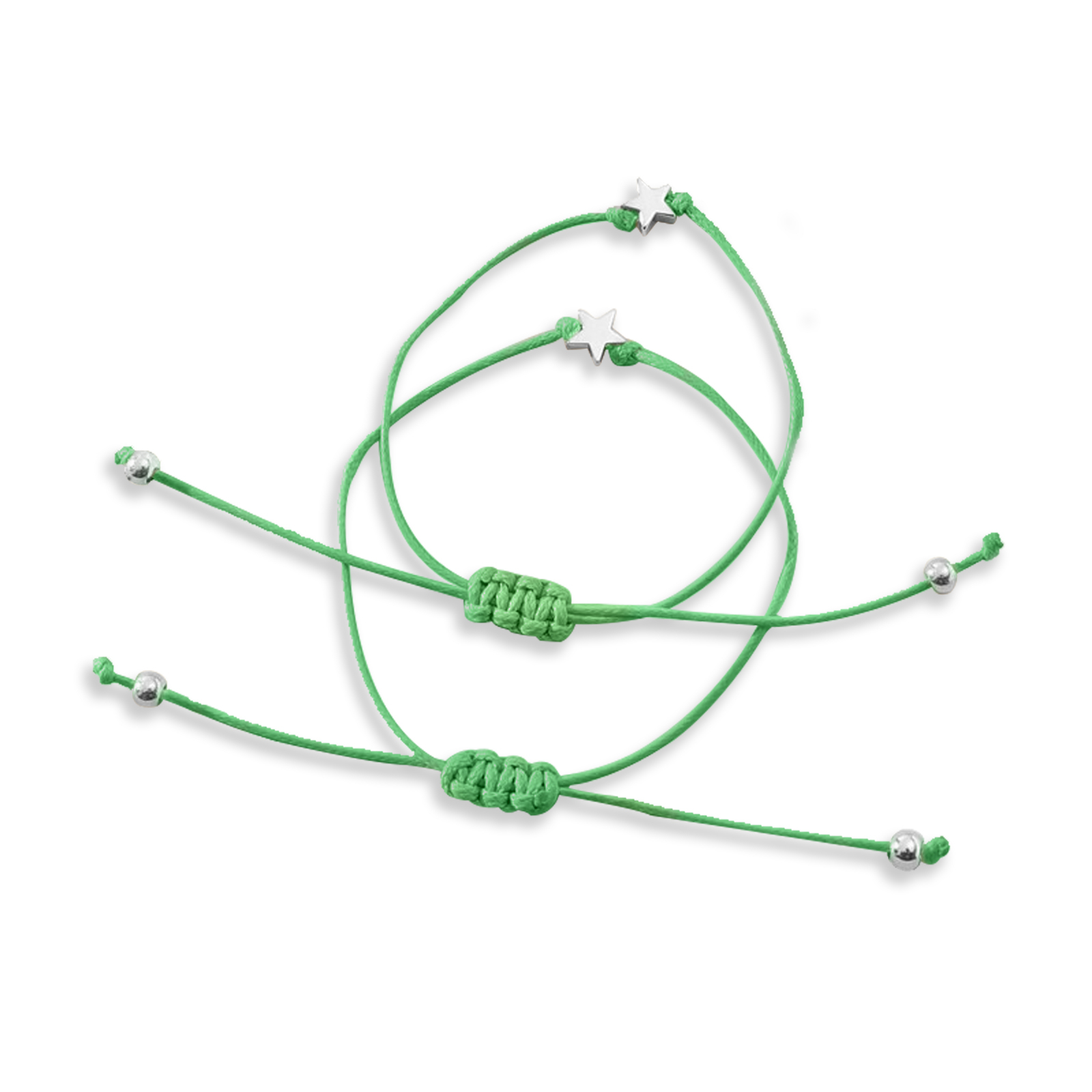 2 PCS Exquisite Five-Pointed Star Elastic Stainless Steel Bracelet, A Gift For My Daughter To Start School