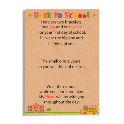 Rose Red & Pink Heart Elastic Stainless Steel Bracelet, A Back-To-School Gift For Daughter