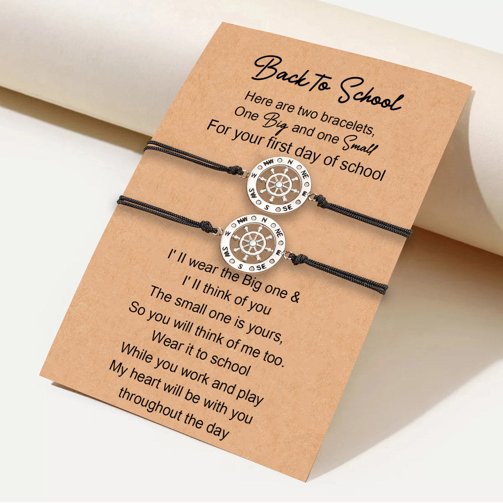 2 PCS Elastic Stainless Steel Bracelets, A Good Start-Of-School Gift For Your Son/Daughter