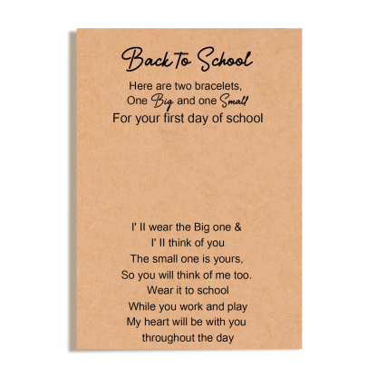 2 PCS Elastic Stainless Steel Bracelets, A Good Start-Of-School Gift For Your Son/Daughter