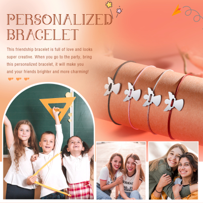 2 Pcs Guardian Angel Bracelet Stainless Steel Braided Bracelet Back to School Gift for Kids