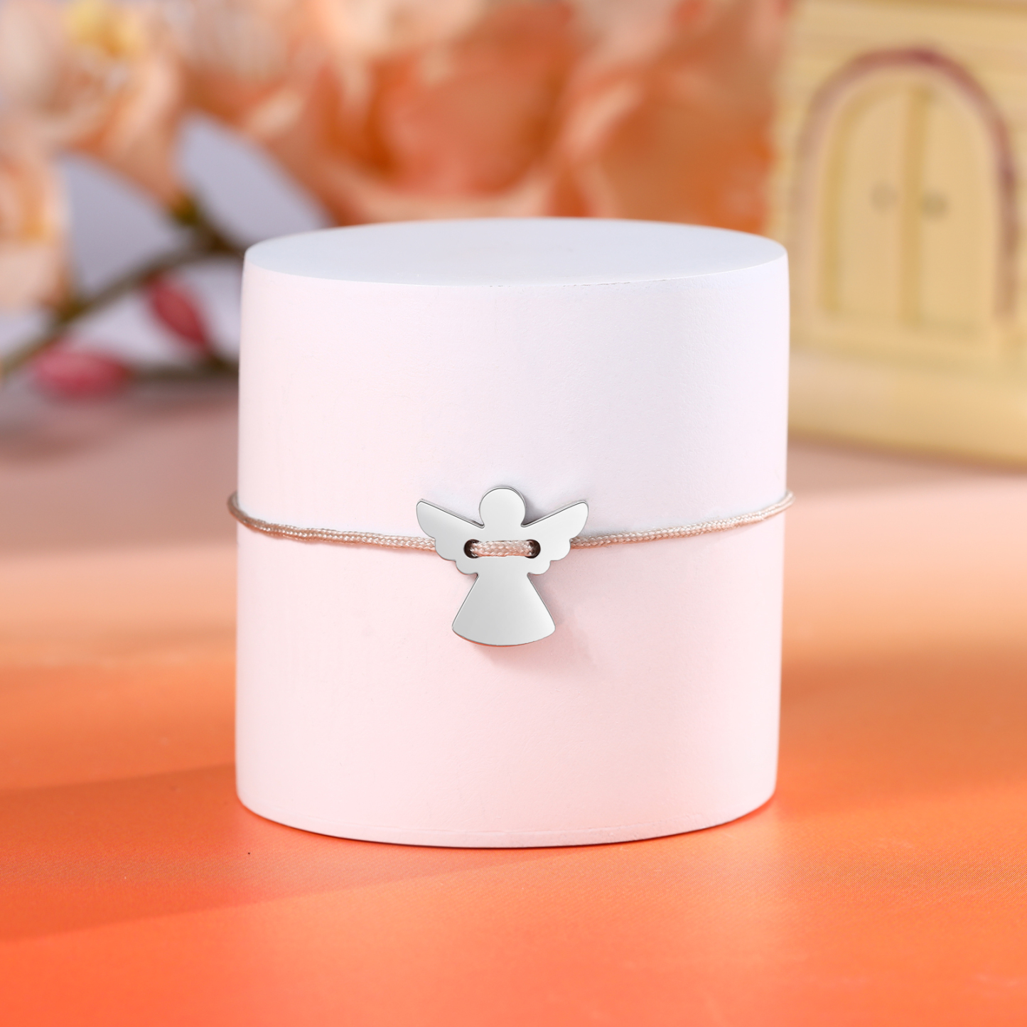 2 Pcs Guardian Angel Bracelet Stainless Steel Braided Bracelet Back to School Gift for Kids