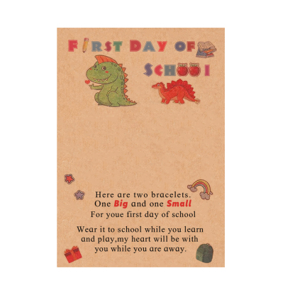 3Pcs Dinosaur Bracelets Stainless Steel Braided Bracelets Back To School Gift For Kids