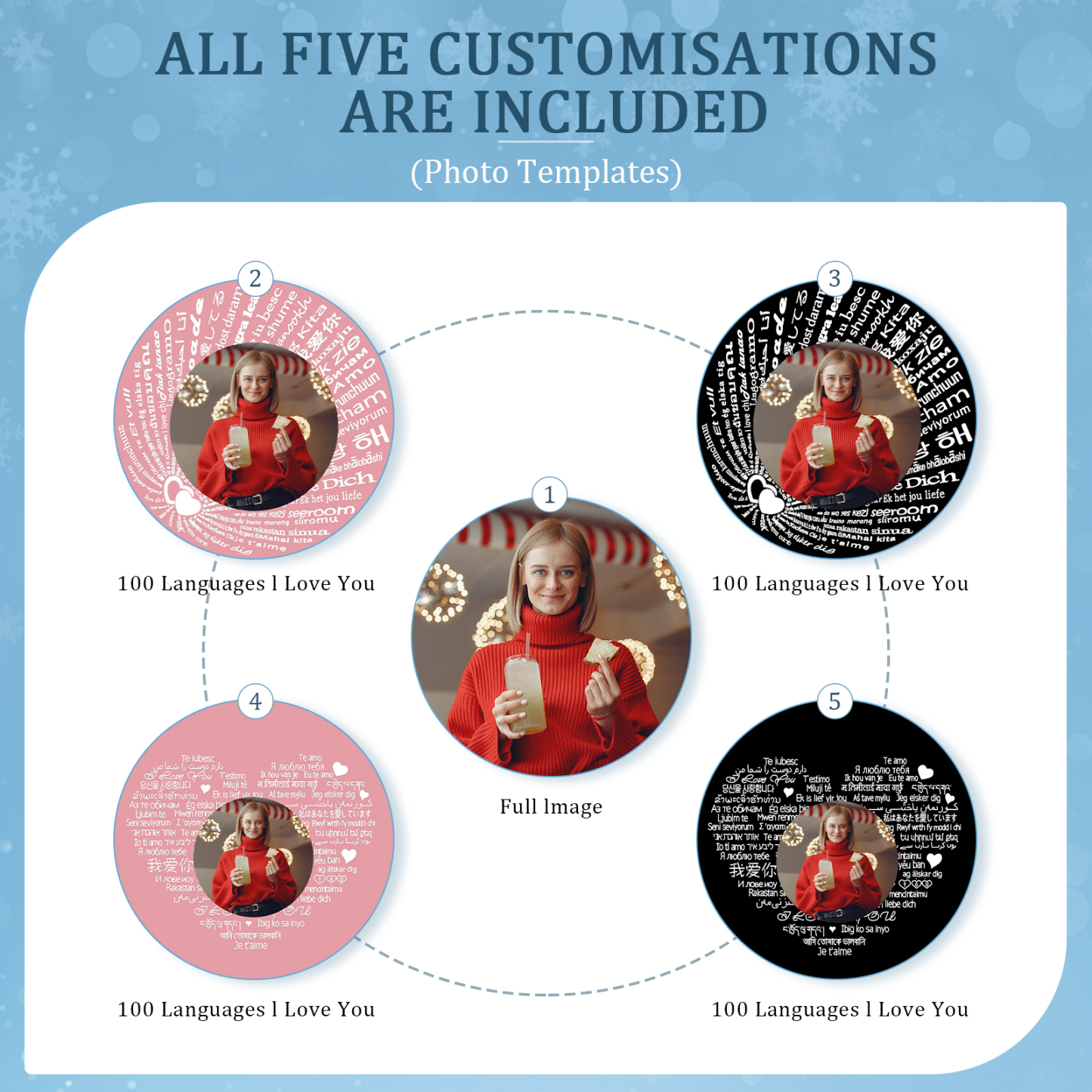 Personalised Projection Stone Bracelet – Customize 1 Photo – Valentine's Day Gift for Her/Him | Jessemade