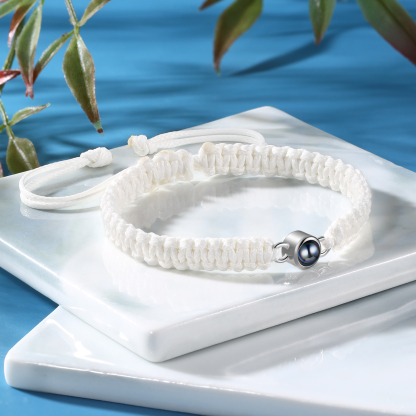 Personalised Projection Stone Bracelet – Customize 1 Photo – Valentine's Day Gift for Her/Him | Jessemade