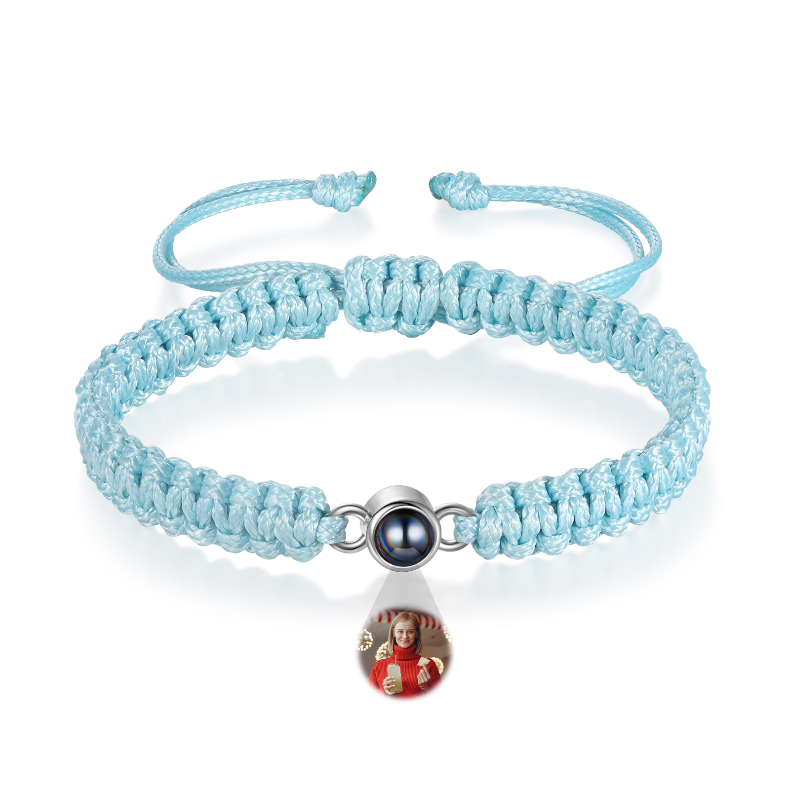 Personalised Projection Stone Bracelet – Customize 1 Photo – Valentine's Day Gift for Her/Him | Jessemade