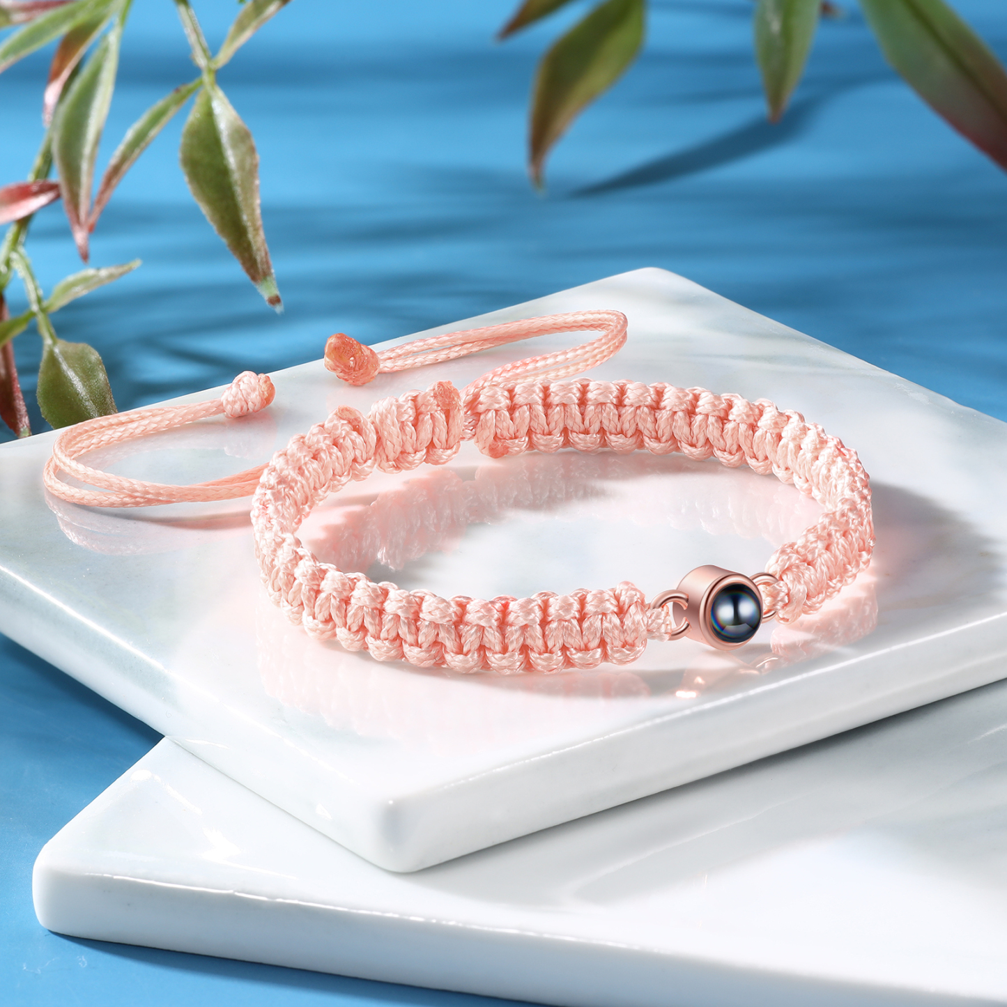 Personalised Projection Stone Bracelet – Customize 1 Photo – Valentine's Day Gift for Her/Him | Jessemade