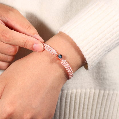 Personalised Projection Stone Bracelet – Customize 1 Photo – Valentine's Day Gift for Her/Him | Jessemade