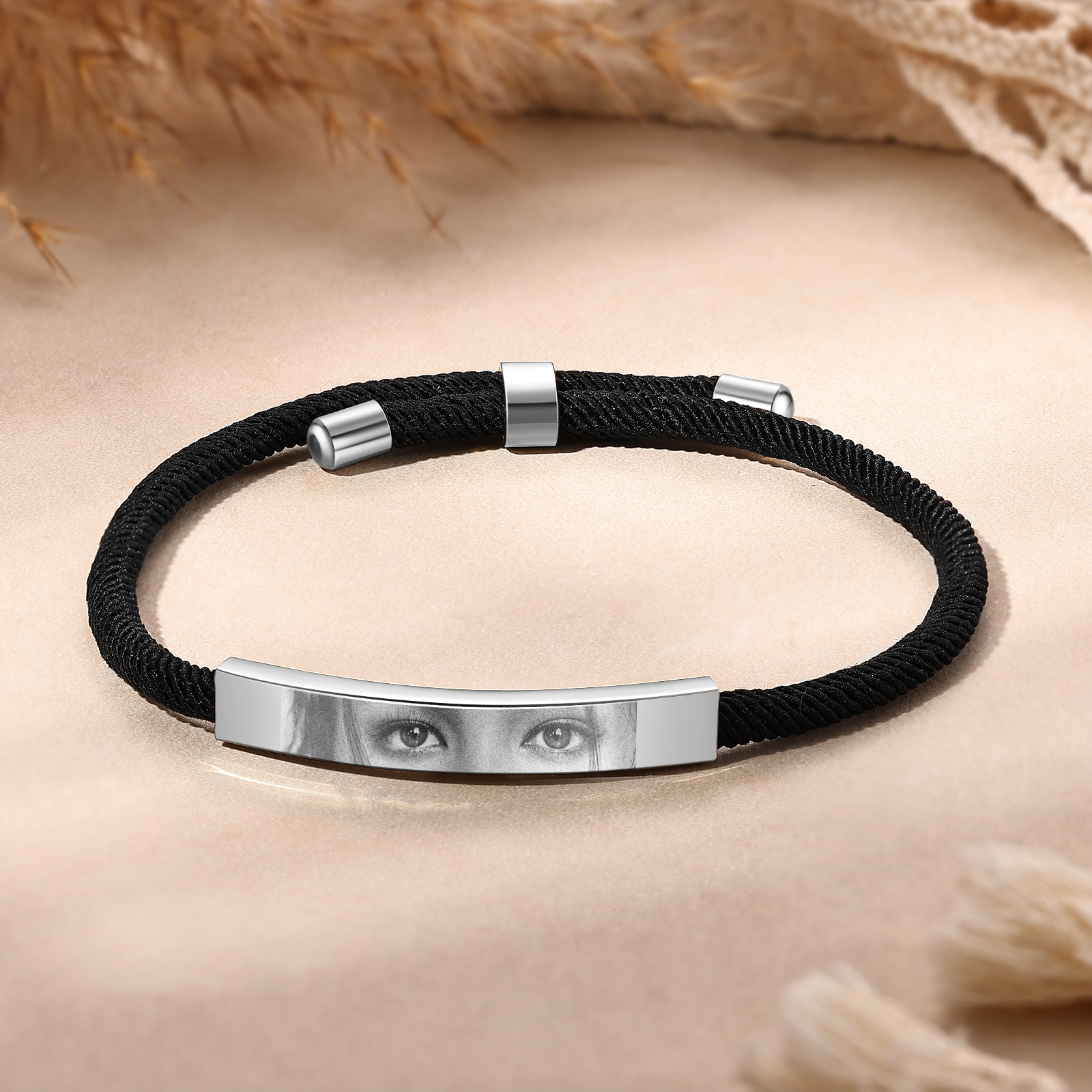 Personalized Eye Photo Bracelet - Custom Women’s Bracelet in Silver, Gold, & Black | Perfect Gift for Wife/Sister/ Daughter | Jessemade