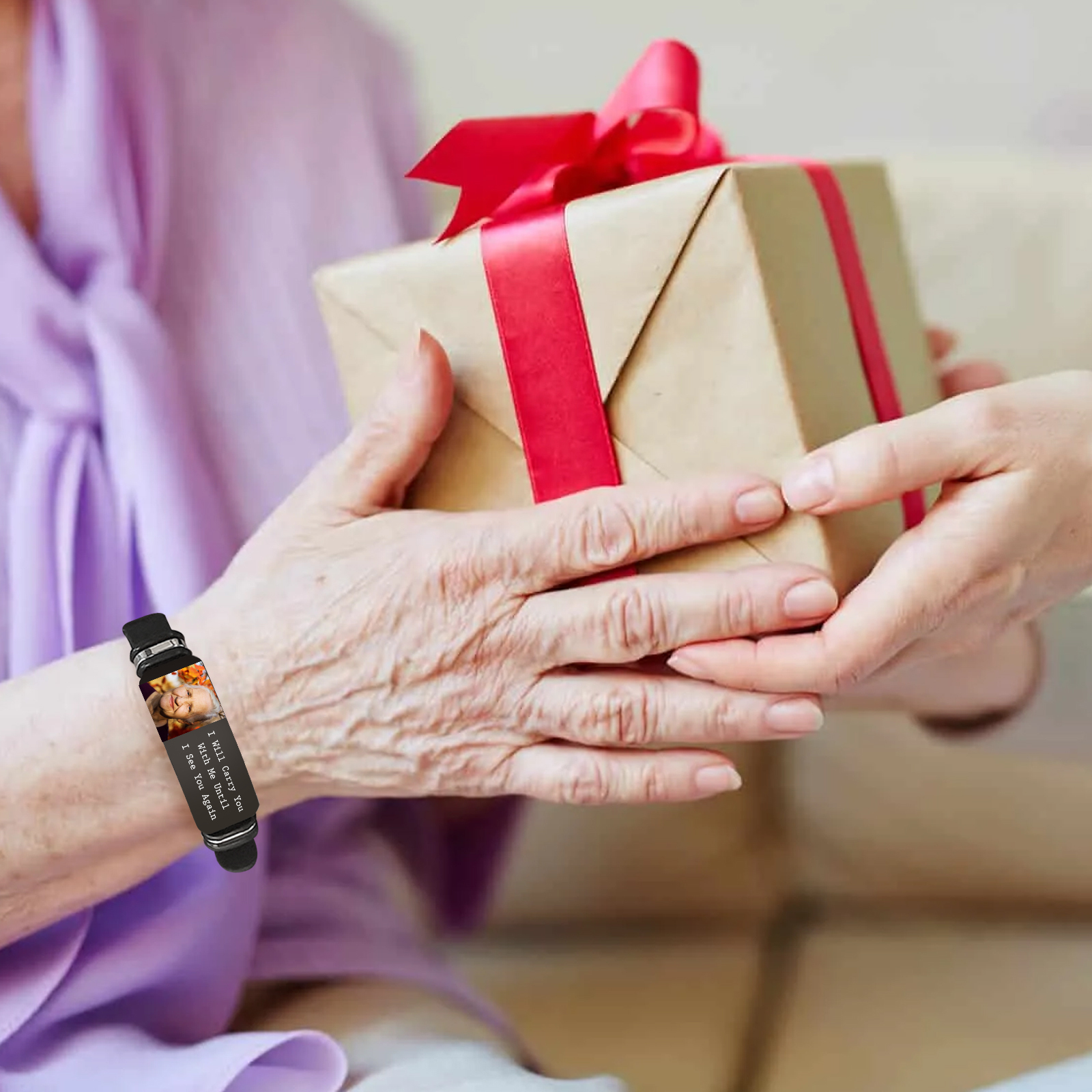 Personalised Memorial Bracelet Custom Photo – Carrying Memories Forever - Gift for Men | Jessemade