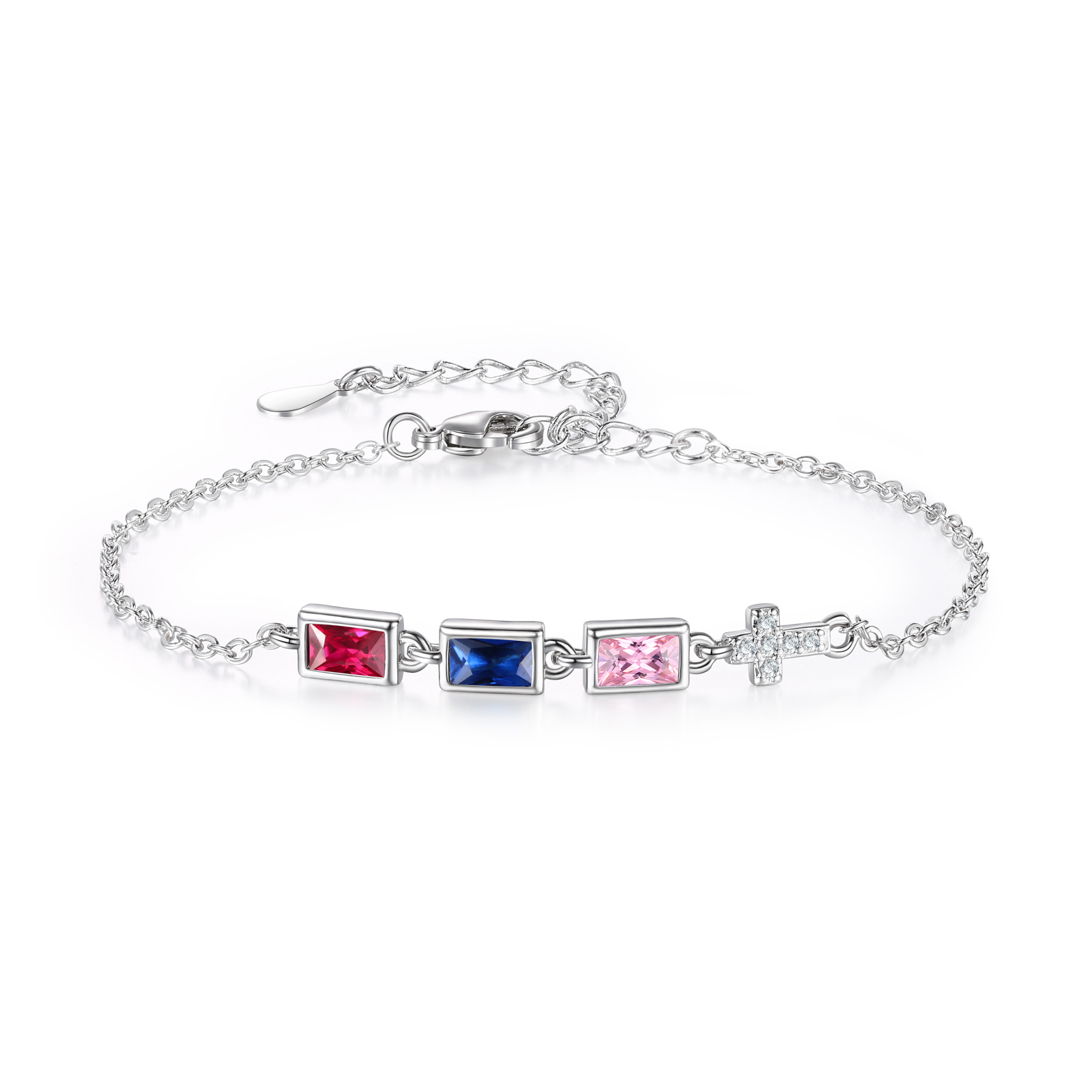 3 Birthstones Personalised Birthstone Bracelet – Meaningful Mother’s Day Gift for Family Members | Jessemade
