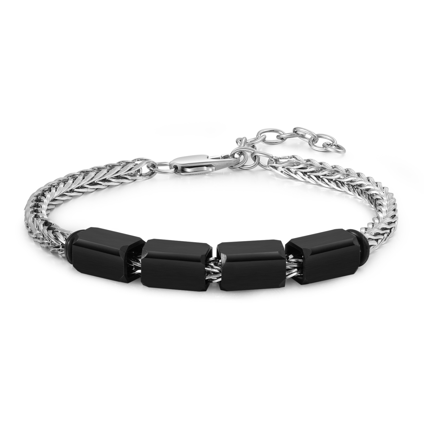 Custom 4 Names Personalised Stainless Steel Bracelet for Men – Thoughtful Father’s Day Gift from Family | Jessemade