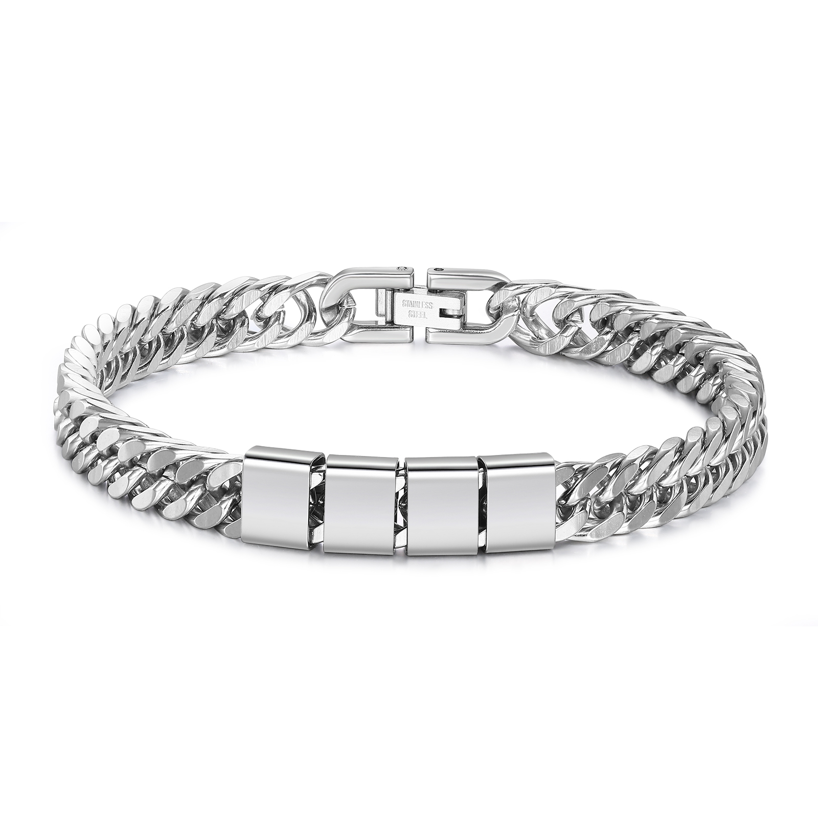 4 Names Personalised Men’s Bracelet – Bold, Durable, and Made Just for Him | Jessemade