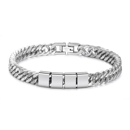 4 Names Personalised Men’s Bracelet – Bold, Durable, and Made Just for Him | Jessemade