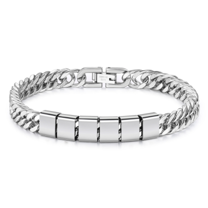 6 Names Personalised Men’s Bracelet – Bold, Durable, and Made Just for Him | Jessemade