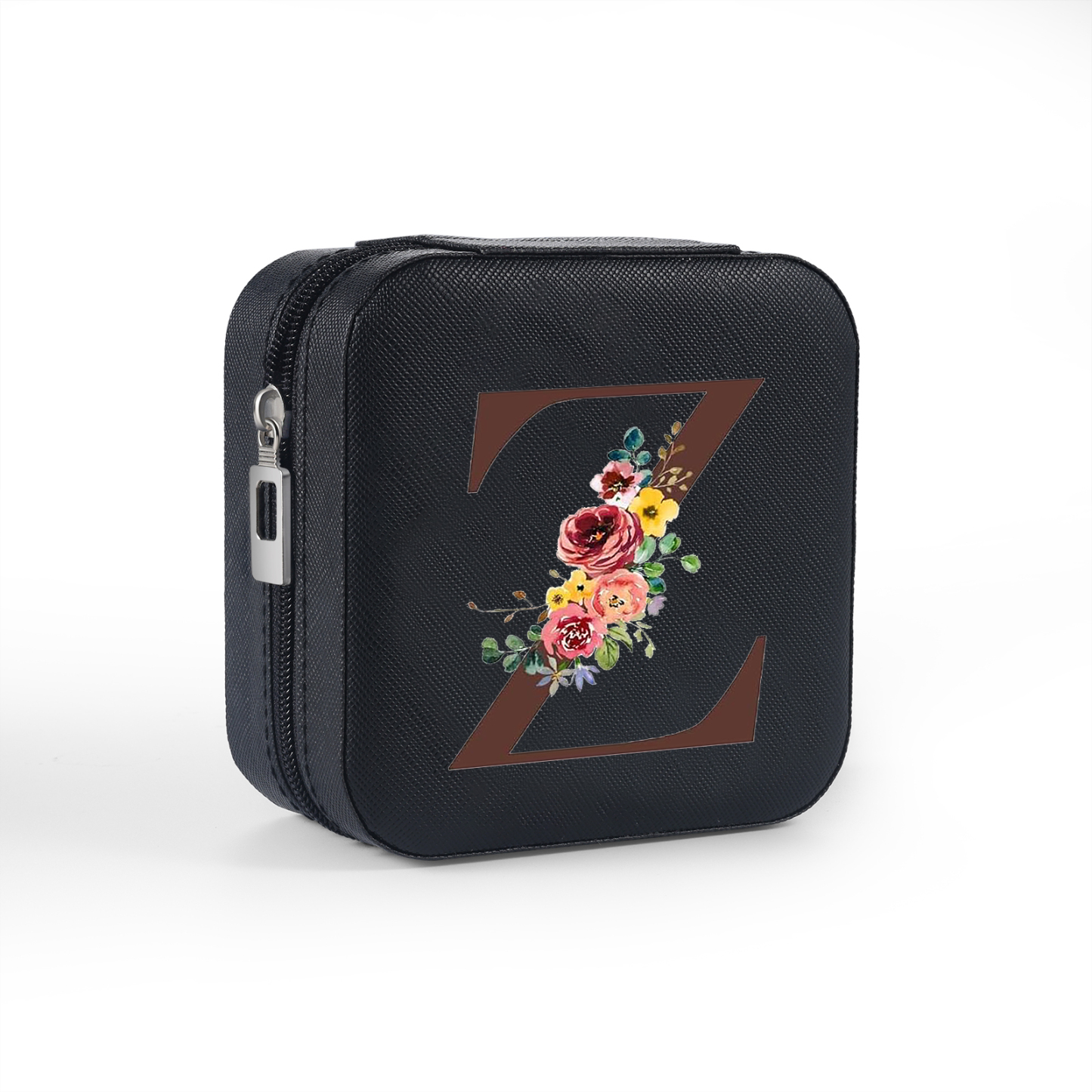 Square Jewelry Storage Box-Personalised 1 Name Customized Birthflower Storage Box In Various Colors