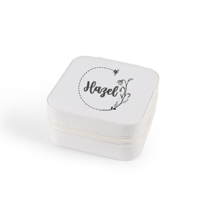 Square Jewelry Storage Box-Personalised 1 Name Customized Storage Box In Various Colors