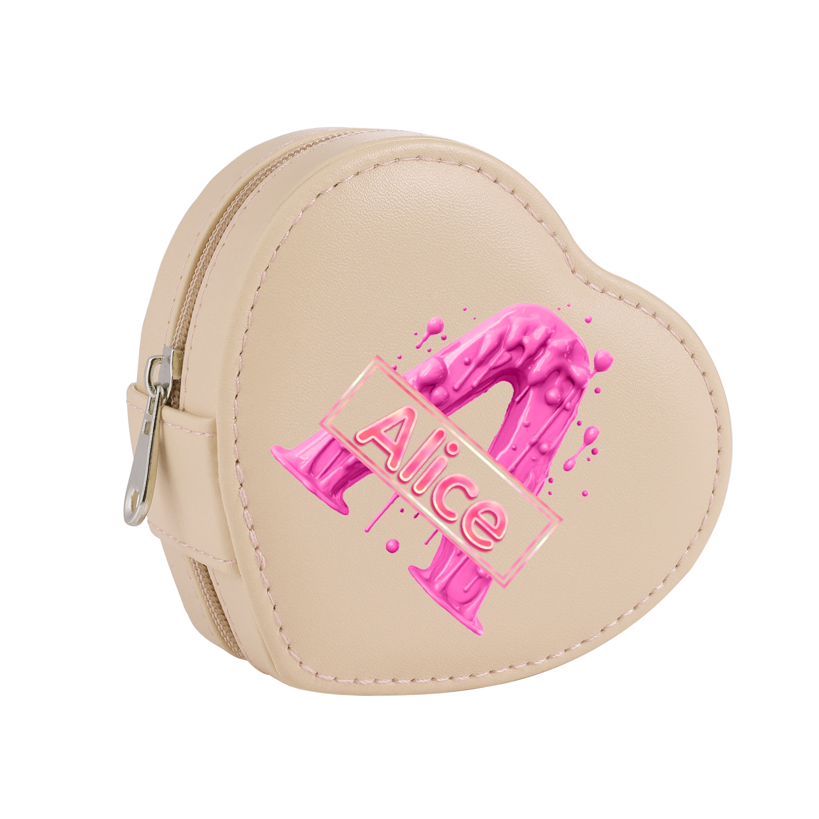 Personalised Jewelry Box – Custom Name & Letter with Pink & White Elegant Keepsake Case | Jessemade