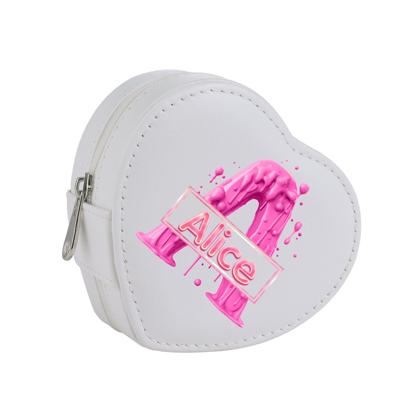 Personalised Jewelry Box – Custom Name & Letter with Pink & White Elegant Keepsake Case | Jessemade