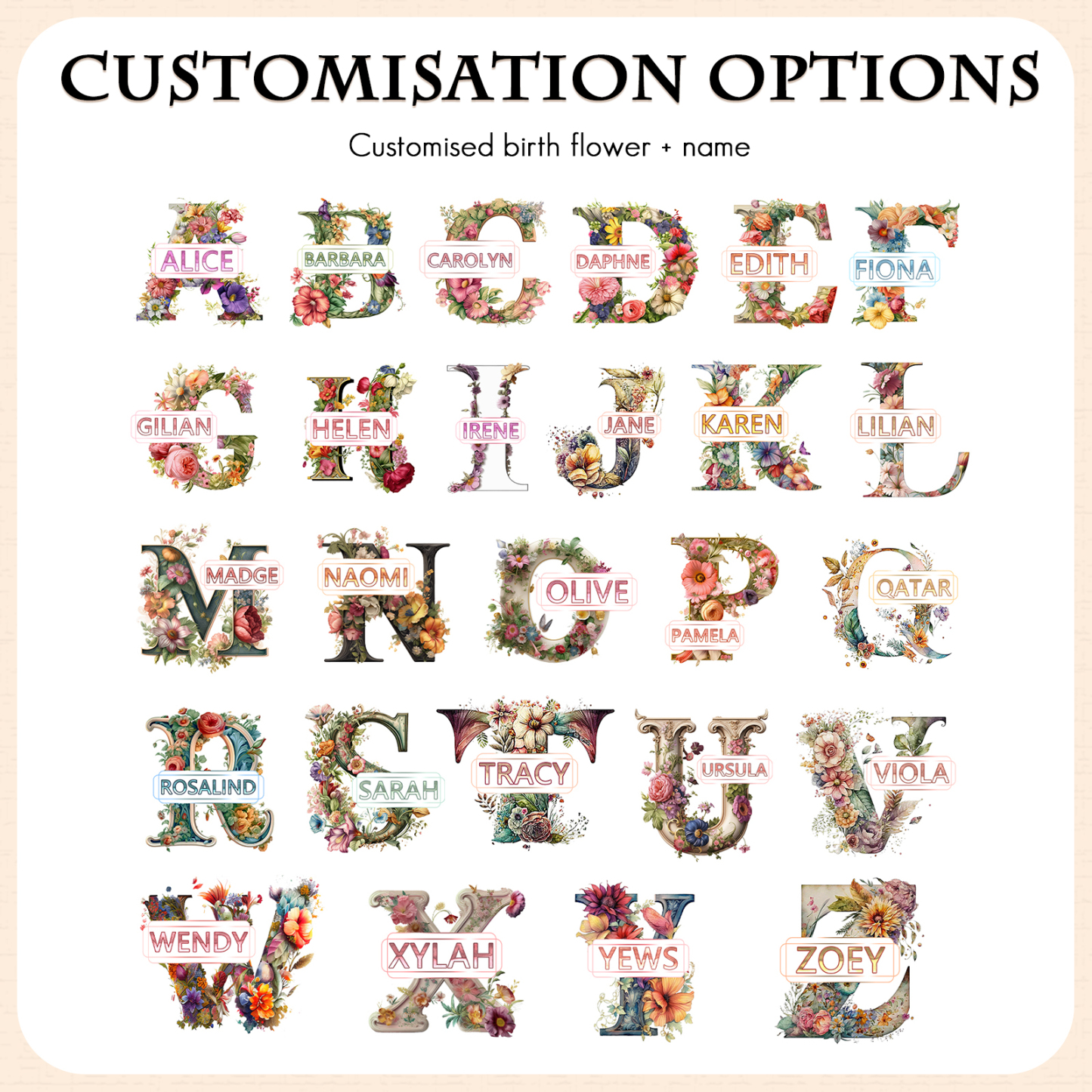 Personalised Jewelry Box – Custom Name & Letter with White & Pink Elegant Keepsake Case | Jessemade