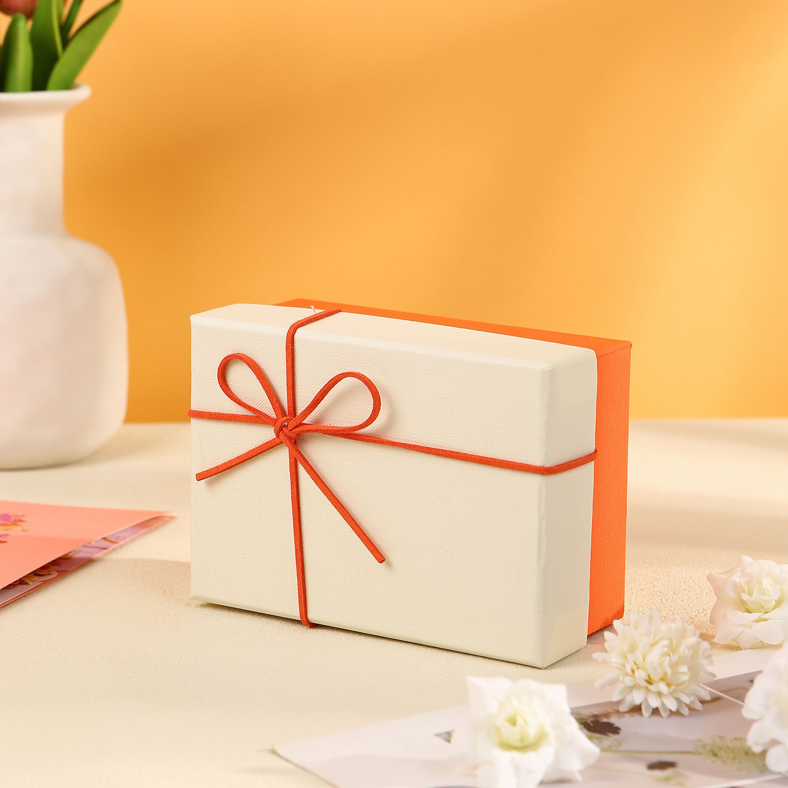 Elegant Orange Wallet Gift Box - Gift Packaging Box for Special Occasions