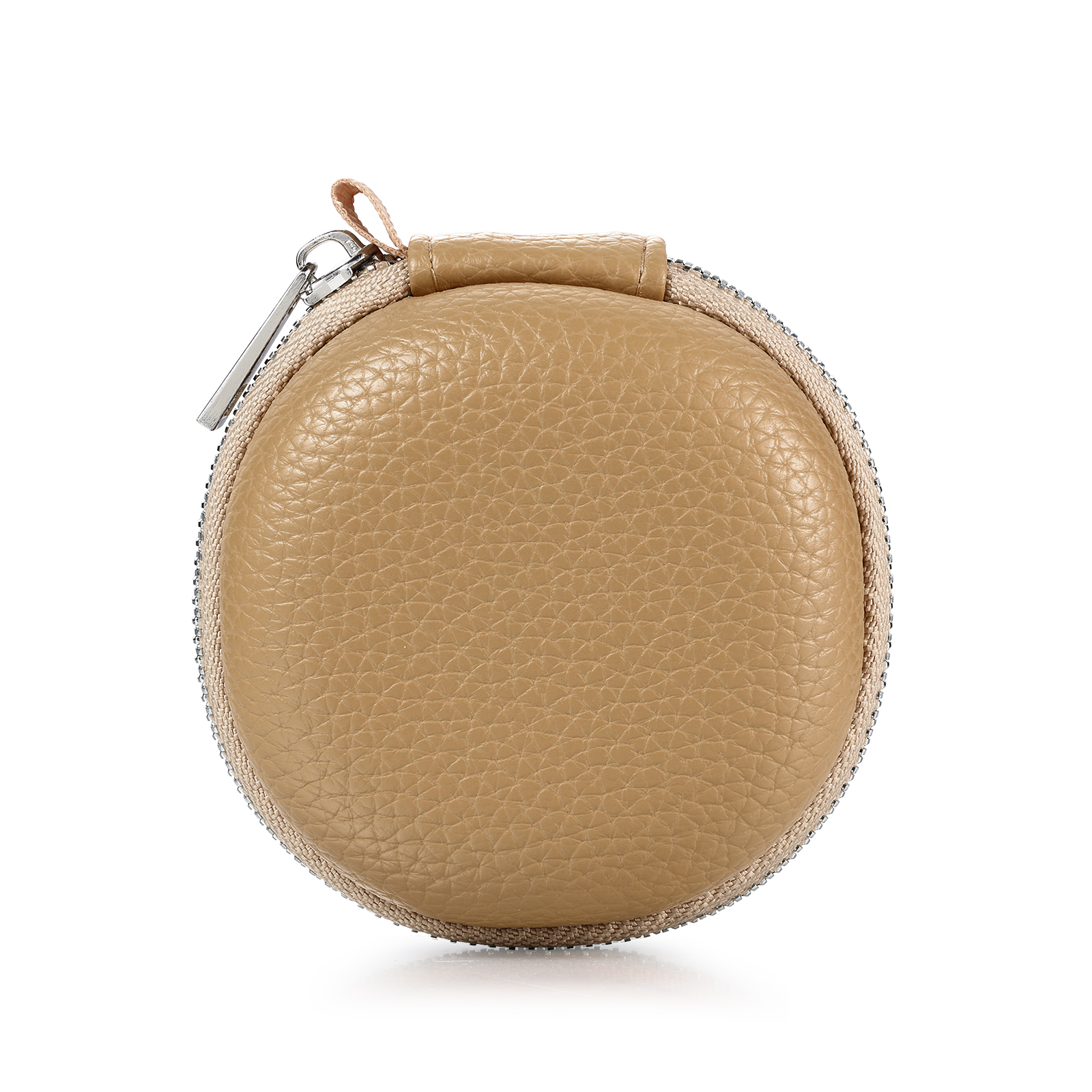 Personalised PU Leather Round Storage Case – Compact & Versatile Organiser