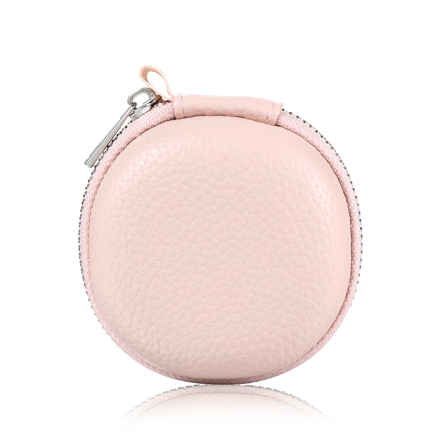 Personalised PU Leather Round Storage Case – Compact & Versatile Organiser
