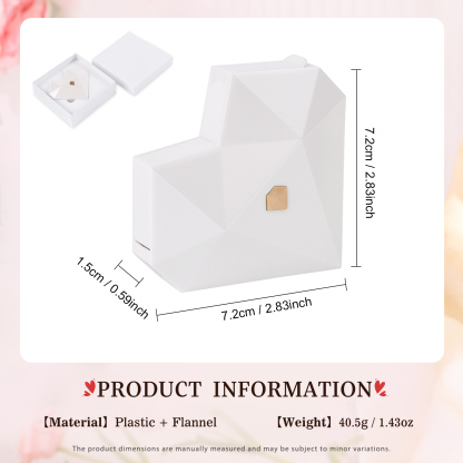 Geometric Heart Ring Box, Elegant Engagement Proposal Jewellery Gift Case | Jessemade