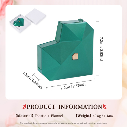 Geometric Heart Ring Box, Elegant Engagement Proposal Jewellery Gift Case | Jessemade