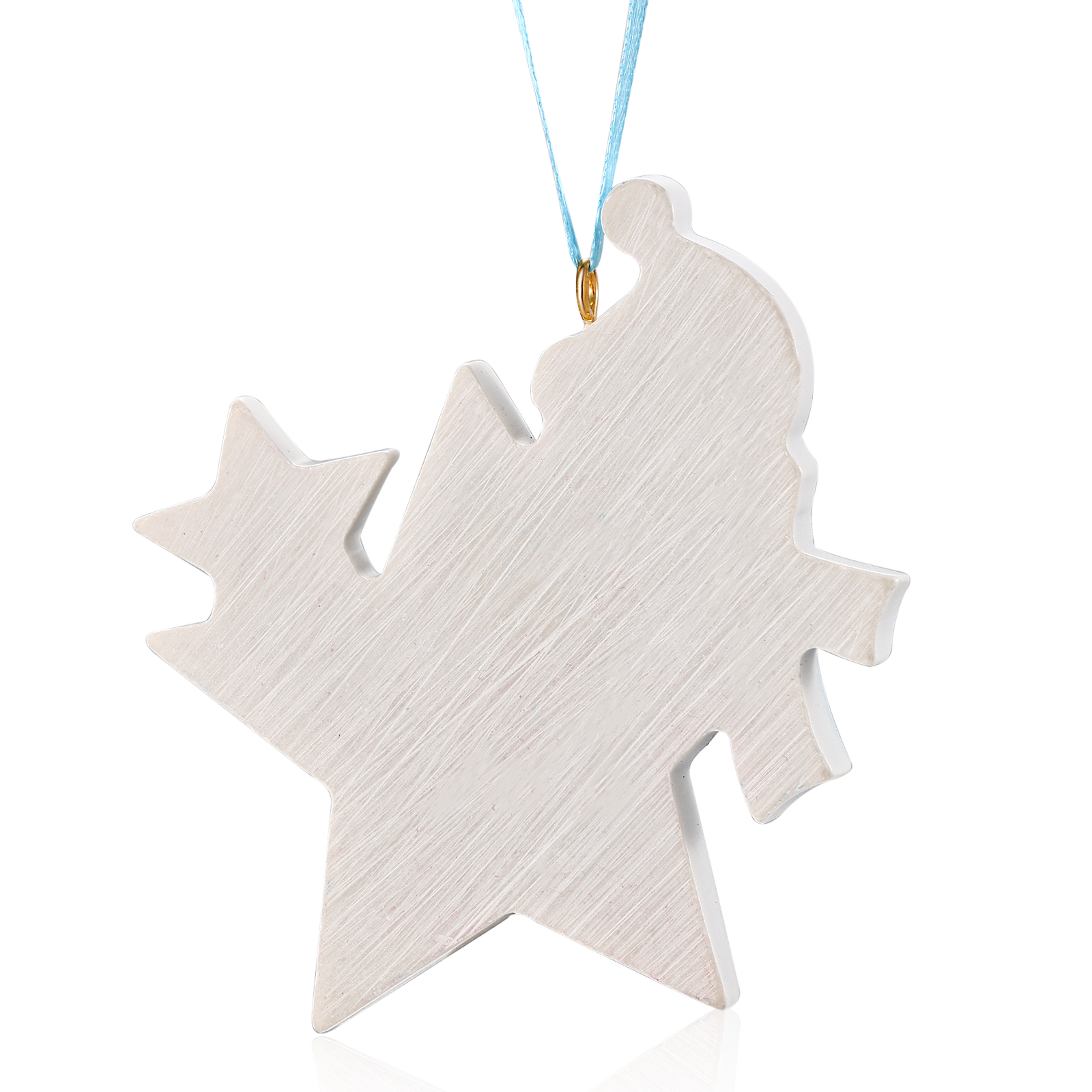 Personalised Baby's 1st Christmas Snowman Star Ornament