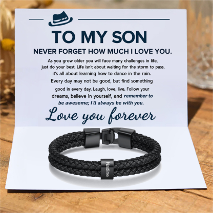 To My Son Inspirational Message Card