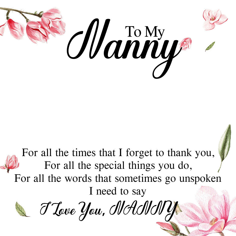Nanny Warm Gift Card, Special Card for Nanny